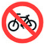 R-12 Proibido trânsito de bicicletas R-12 Proibido trânsito de bicicletas