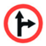 R-25d Siga em frente ou a direita R-25d Siga em frente ou a direita